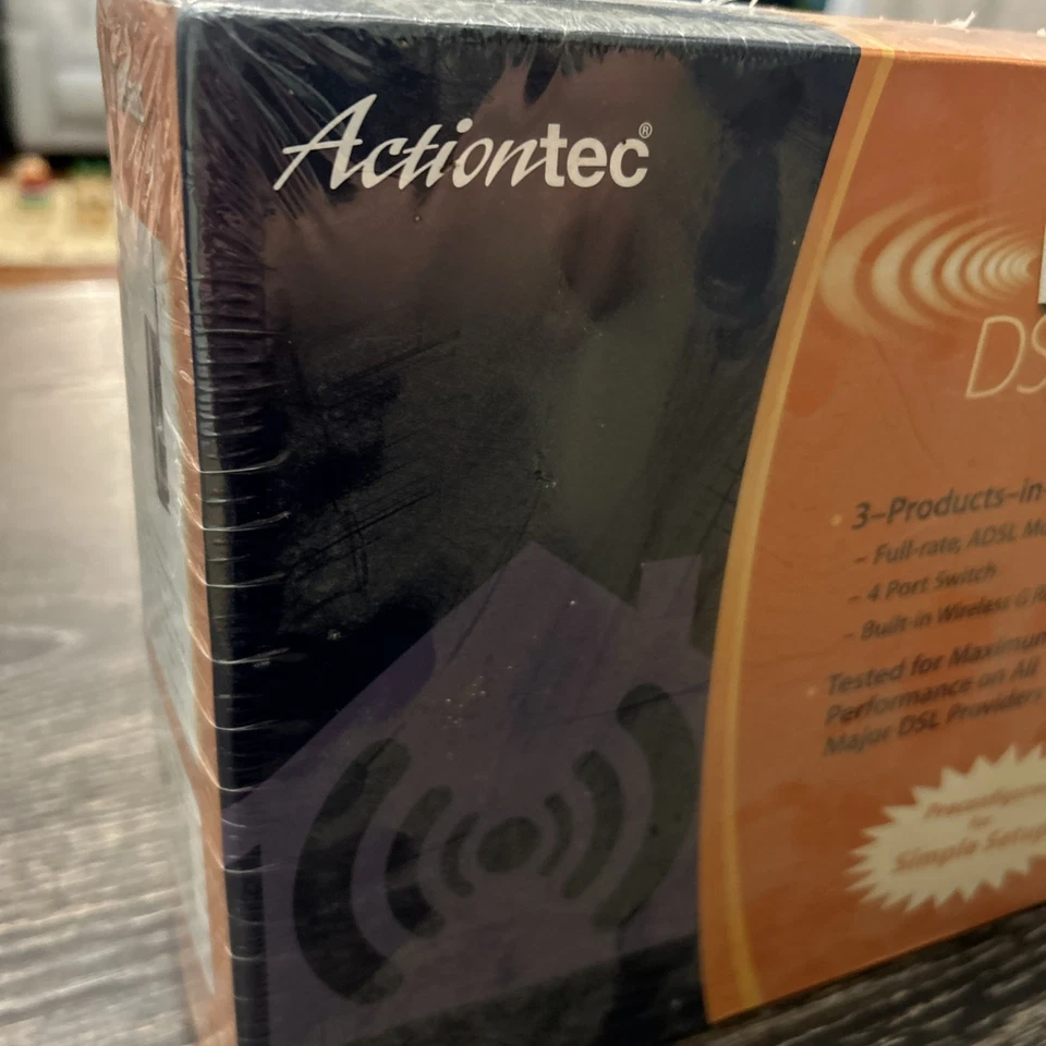 Módem Actiontec 3 en 1 DSL GT724WGR conmutador de 4 puertos, router inalámbrico G nuevo sellado Foto 3 de 4