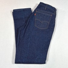 Vtg Levis Orange Tab Jeans Mens 31x33.5 Dark Indigo Straight Leg High Rise Denim