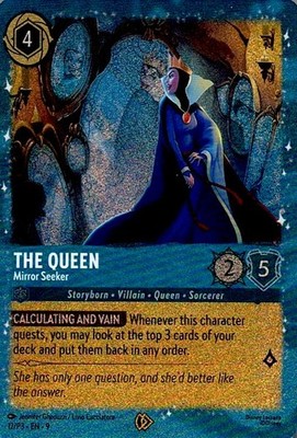 The Queen - Mirror Seeker 12 Promo Disney Lorcana Promo Cards Lorcana Holo LP