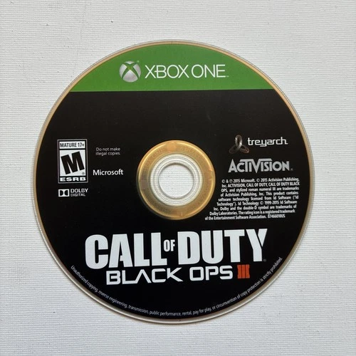 Call of Duty Black Ops III 3 Xbox One Disc Only Tested COD Game