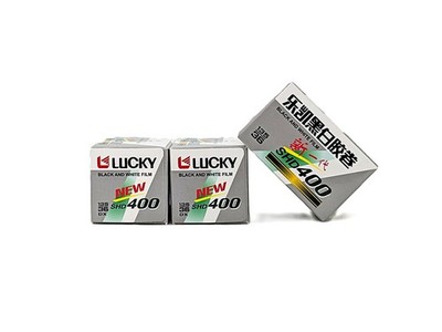 3x Lucky Film NEW SHD 400 35mm Classic Black & White Film ISO 400 36 Exp