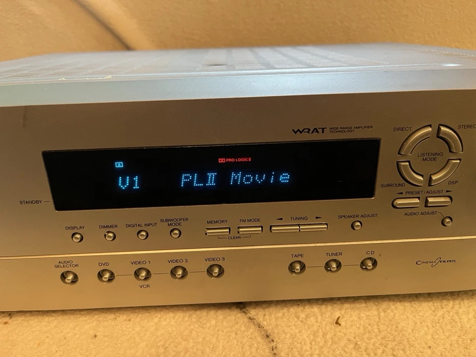 💙Onkyo 5.1ch TX-SR302 Dolby DTS WRAT Home Theater A/V Receiver TESTED WORKS - Image 3 of 4