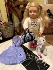 Our Generation doll Melina - original outfit attached & Kitten Mittens & extras
