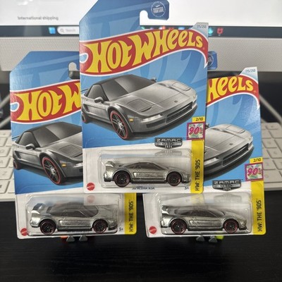 Hot Wheels 2024 ZAMAC  90 Acura NSX Walmart Exclusive M Case  1/64 LOT OF 3