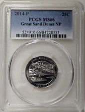 2014-P 25C PCGS MS66 - Clad Great Sand Dunes Quarter