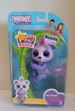 WowWee Baby Panda Purple Glitter Beanie Fingerlings Archie Panda Toy New