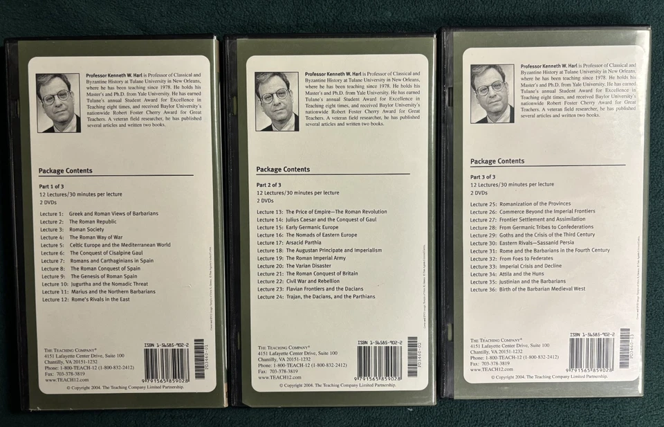 Great Courses - Rome and the Barbarians - 3 Part DVD set with course guidebooks - Image 2 of 3