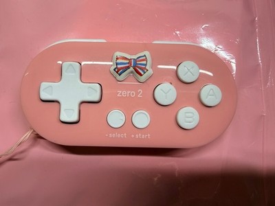 8Bitdo Zero 2 Mini Bluetooth Gamepad Switch Windows Android MacOS Steam Pink