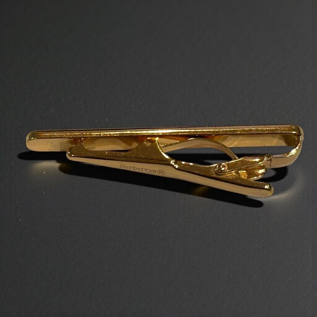 BURBERRYS Excellent Condition Tie Pin Logo Gold thumbnail 7