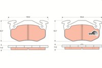 Bremsscheiben-BremsbeläGe-Kit TRW Automotive GDB1305 FüR OE 16 172 478 80