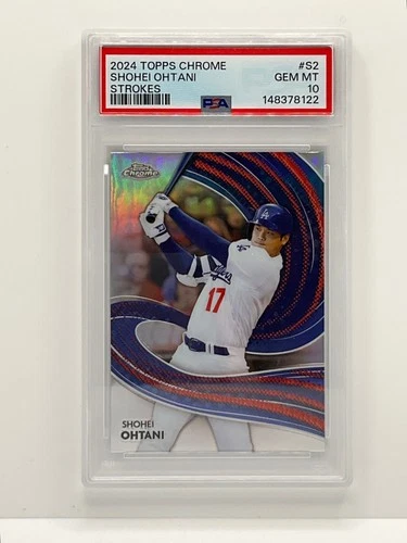 2024 Topps Chrome Shohei Ohtani Strokes #S-2 Los Angeles Dodgers PSA 10