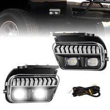 For 2003-2007 Chevy Silverado 1500 Avalanche Led Fog Lights Bumper Lamps W Drl