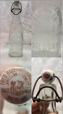 Fred Bauernschmidt American Brewery Baltimore Md Antique Beer Bottle