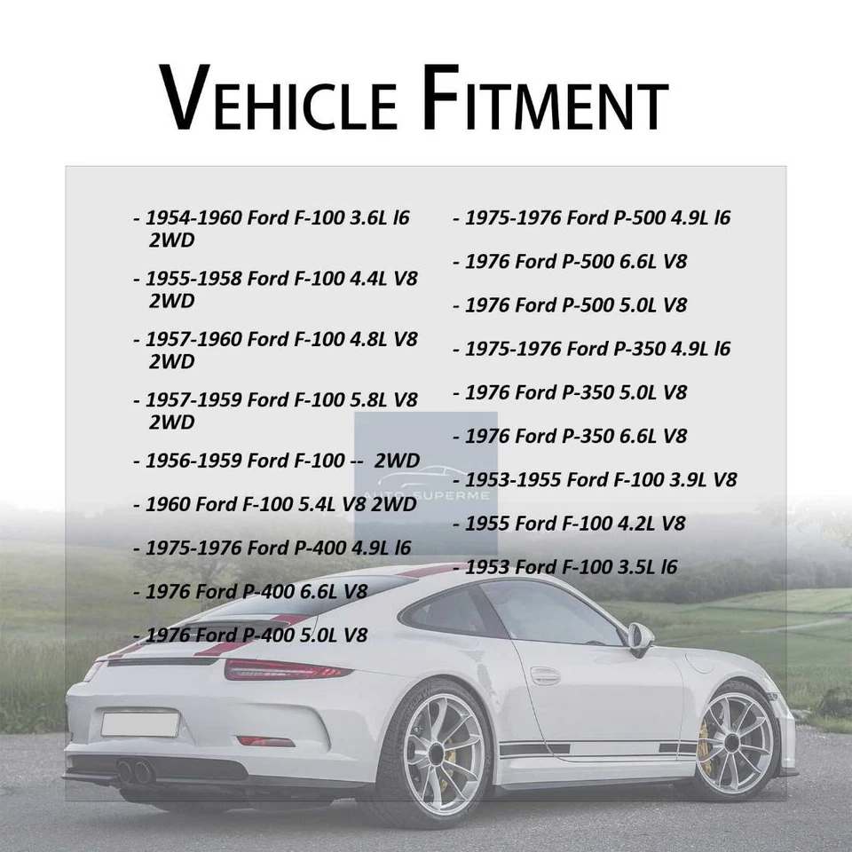 Juego de mangueras de freno delanteras 2 piezas para Ford F-100 3,5 L 1953 Foto 2 de 4