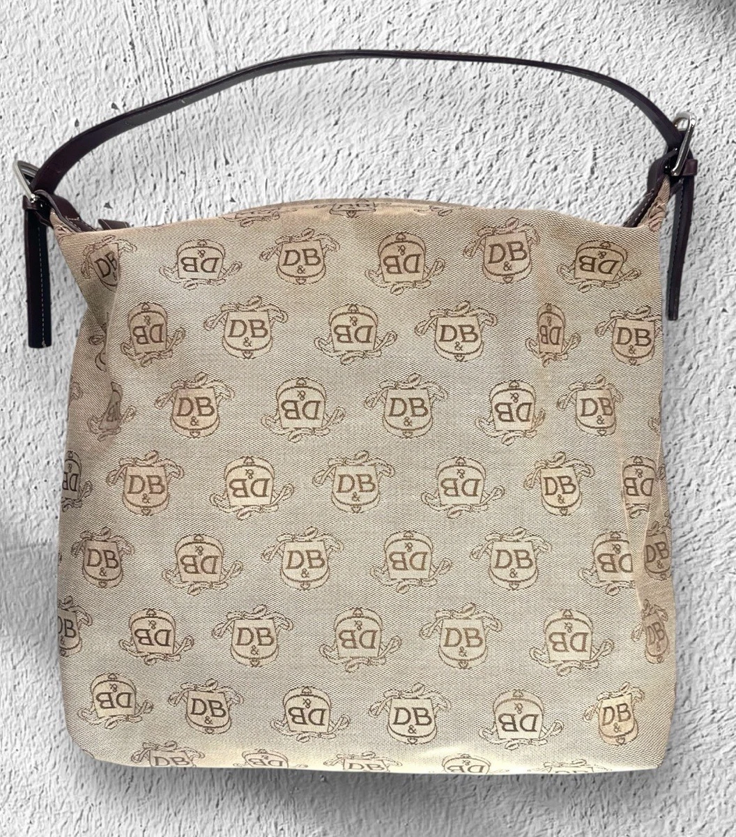 Borsa A Mano Donna Dooney & Bourke In Pelle Naturale Beige Con Cerniera