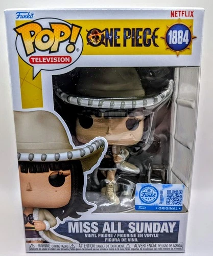 Funko Pop! Miss All Sunday 1884 One Piece Netflix Anime Nico in Hand + Protector