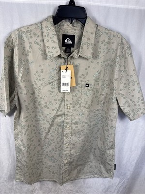 Quiksilver Cosmic Fields Classic Short-Sleeve Shirt - Men's Large QSN15SW052