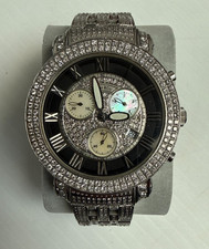 Benny & Co. SM549 3.0+ TCW Diamond and Stainless Steel Watch 45mm Joe Rodeo JoJo