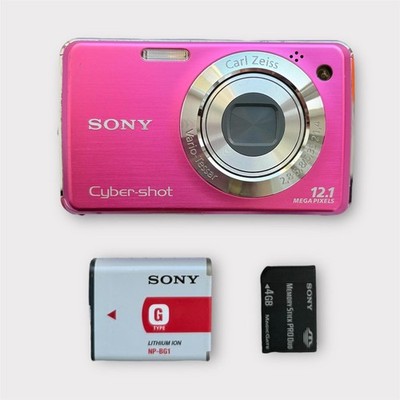 Sony Cyber-shot DSC-W220 12.1MP Digital Camera - Pink for