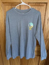 VANS Shirt L Classic Fit Graphic Printed CrewNeck Long Sleeve Pullover Surfers