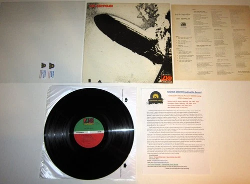 Led Zeppelin I Audiophile '76 Analog Mint Japan ARCHIVE MASTER Ultrasonic CLEAN