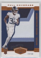 2020 Panini Plates & Patches Full Coverage Orange 19/50 Darrynton Evans 8d4