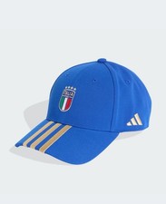 NWT Adidas Italy Italia FIGC Soccer Blue Football Hat/Cap Sz OSFM