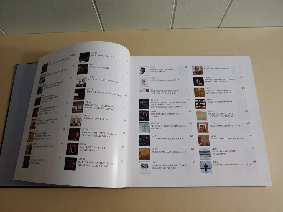 Glenn Gould Remastered - Complete Columbia Album Collection BOOK ONLY Sony HC Foto 4 de 4