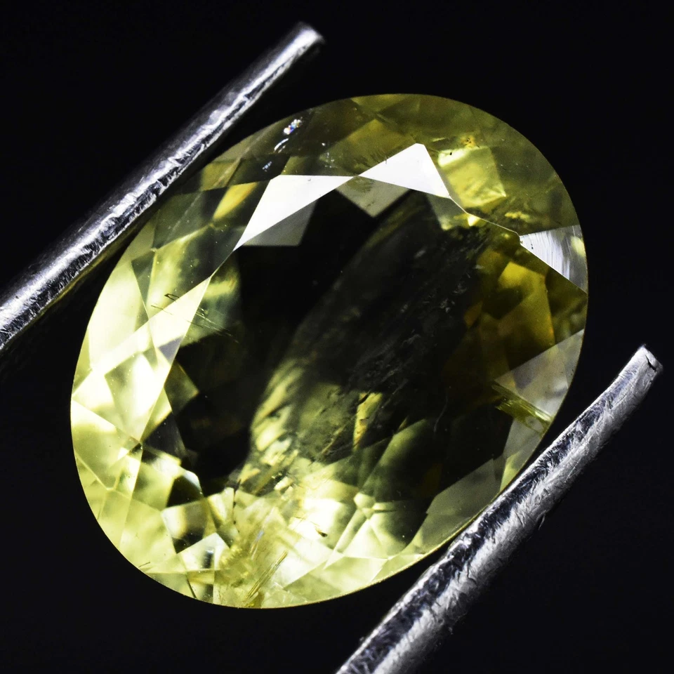 2,75 ct natürlicher gelber Turmalin oval GTL-zertifizierter unbehandelter... - Bild 3 von 4