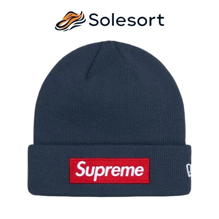 Supreme Box Logo Beanie Navy FW24
