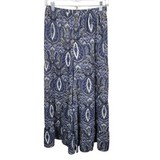 SOHO Womens Size S Blue Paisley WIdeleg Palazzo Pants