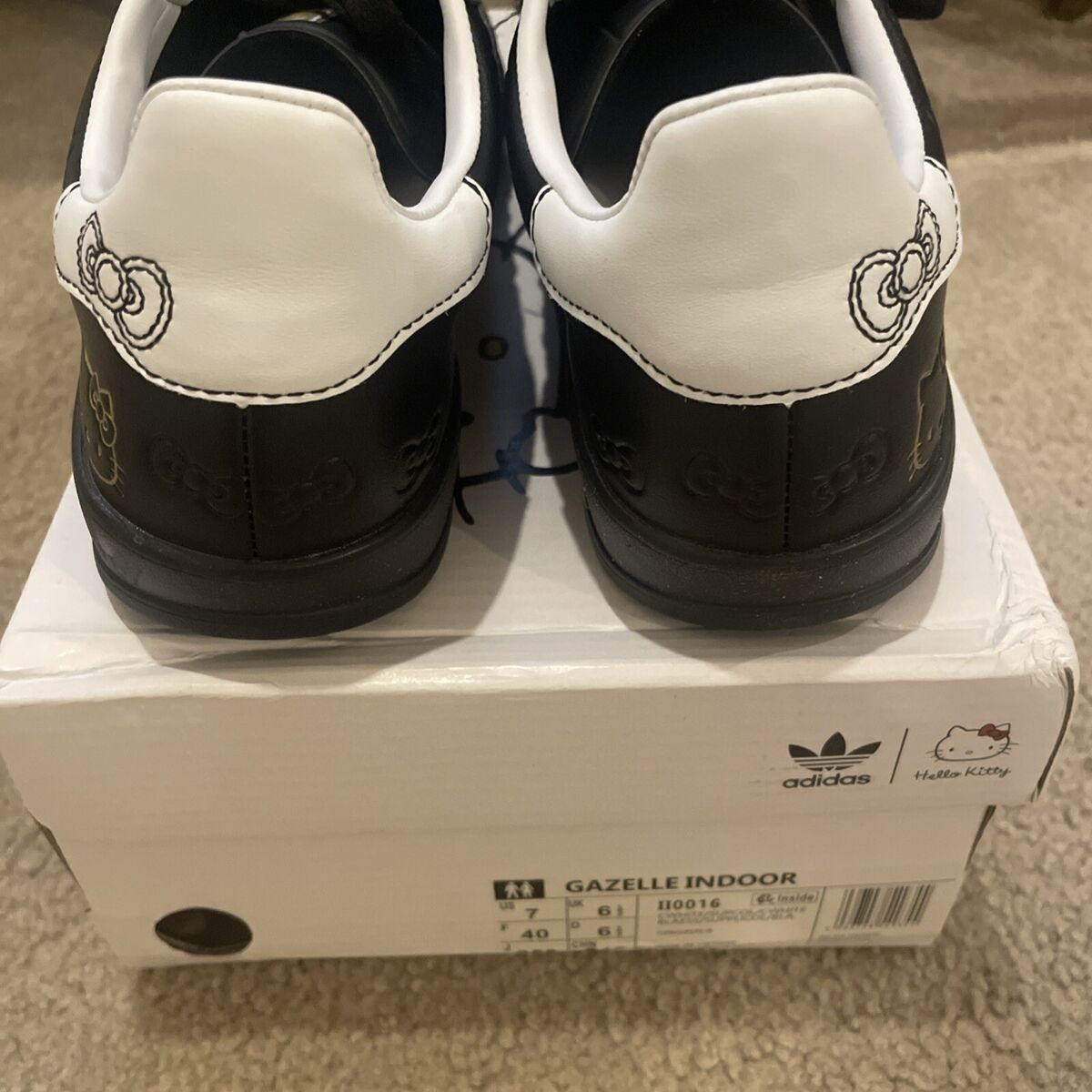 US SELLER adidas x Hello Kitty Gazelle Shoes Kawaii Black US SELLER adidas x Hello Kitty Gazelle Shoes Kawaii Black