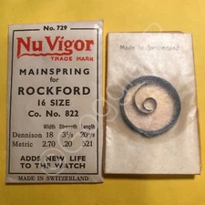 NOS Mainsprings for Rockford Watches - Select A Style/Size