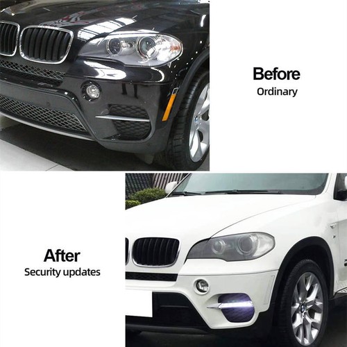 For BMW X5 E70 2011-13 LED DRL Daytime Running Light turn signal Fog Lamp Bumper - Picture 8 of 8