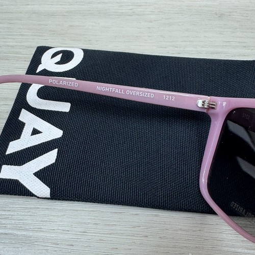 Quay Australia Nightfall Oversized Polarisierte Sonnenbrille Pink Braun - Bild 4 von 6