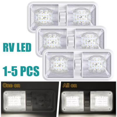 1-5PC 12V Led RV Ceiling Dome Light RV Interior Lighting for Boat Trailer Camper