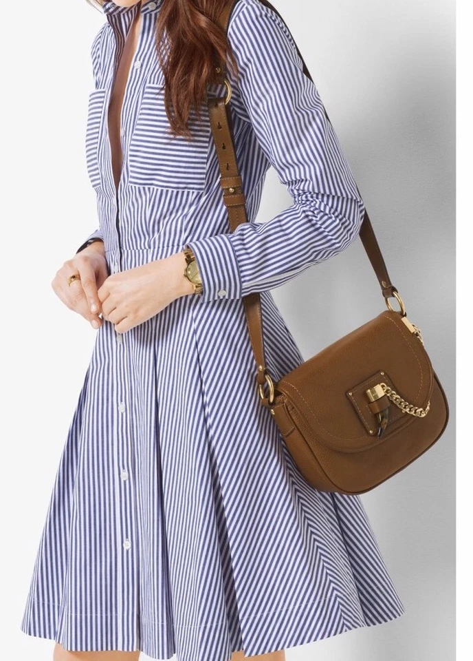 ¡NUEVO! Alforja mediana de cuero caramelo MICHAEL KORS James* Foto 3 de 4