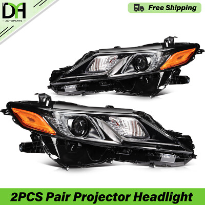 2pcs/Pair LED Projector Headlight w/oLED Signal For 2018-22 Toyota Camry L LE SE