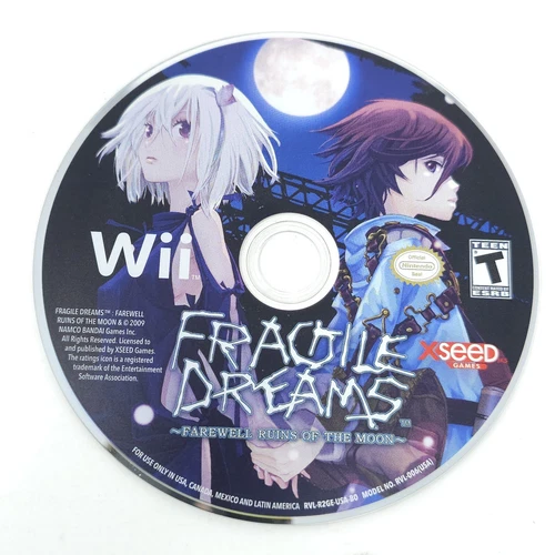 Fragile Dreams: Farewell Ruins of the Moon Nintendo Wii Game disc only Tested