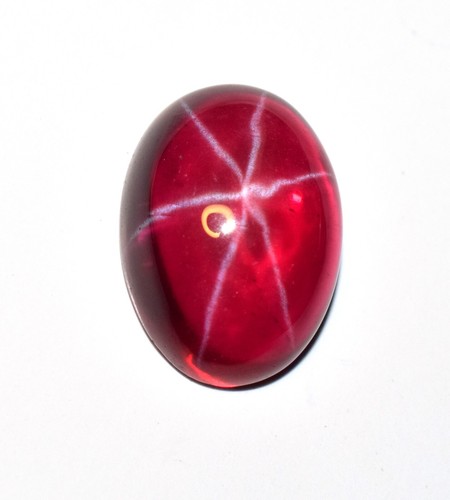 StarRuby Cabochon 10 x 14 mm Ring Use Red Ruby Lab Created 7.9 Ct Loose Gemstone - Picture 5 of 5