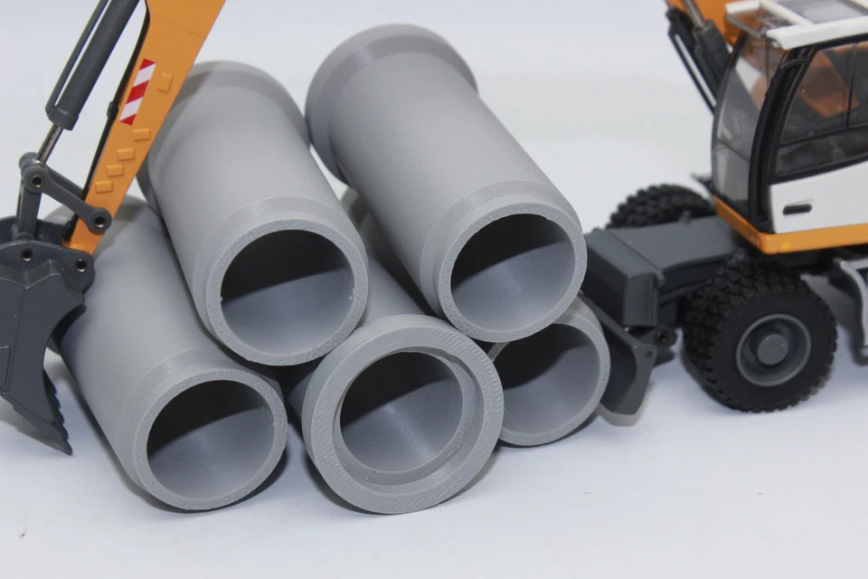 Excavadora sobre orugas Conrad 2223 Liebherr R 922 + pluma ajustable nueva en embalaje original 1:50 Foto 2 de 4