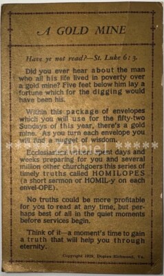A Gold Mine, Vintage 1929 Holy Devotional Prayer Card. | eBay