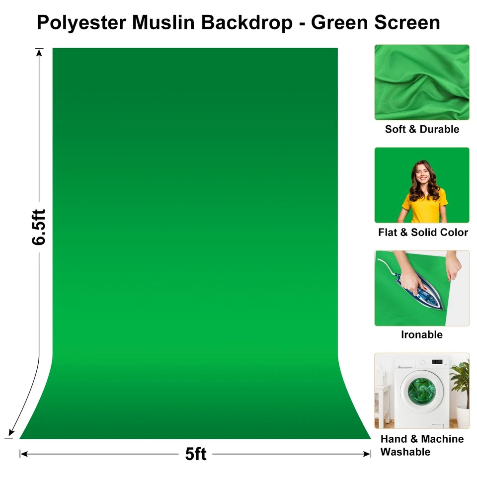 Kit de soporte de telón de fondo en forma de T para foto LINCO - AM207 Foto 3 de 4