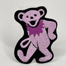 "GRATEFUL DEAD" dancing bear iron on Patch 2 6/8" by 2 1/2"