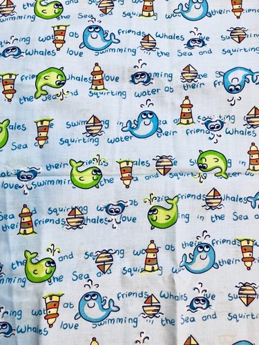 Lauren Lee LTD JoAnn Blue Fabric Multicolor Lighthouses Sailboats ...