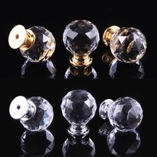 Single Hole Cabinet Handle Gold Drawer European Crystal Shower Glass Door