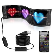 USB LED Pixels Screen Neon Light Program APP Control Car Sign Text Animation
