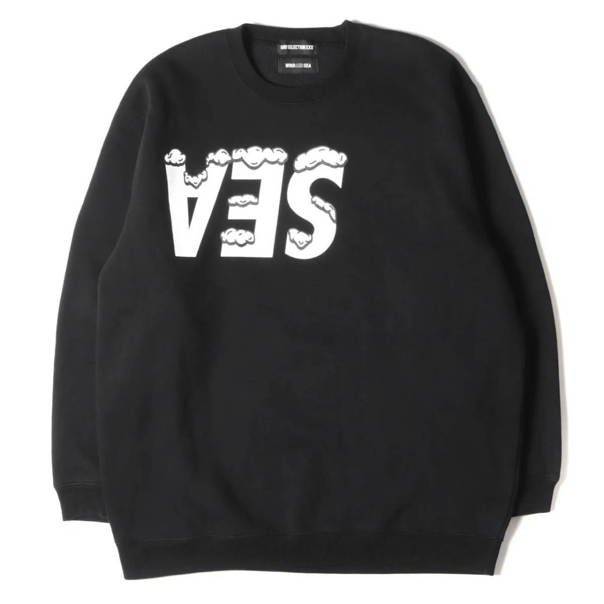 WIND AND SEA XXX スウェット Lサイズ 黒 WIND AND SEA◇GOD SELECTION XXX X WDS CREWNECK/スウェット/L