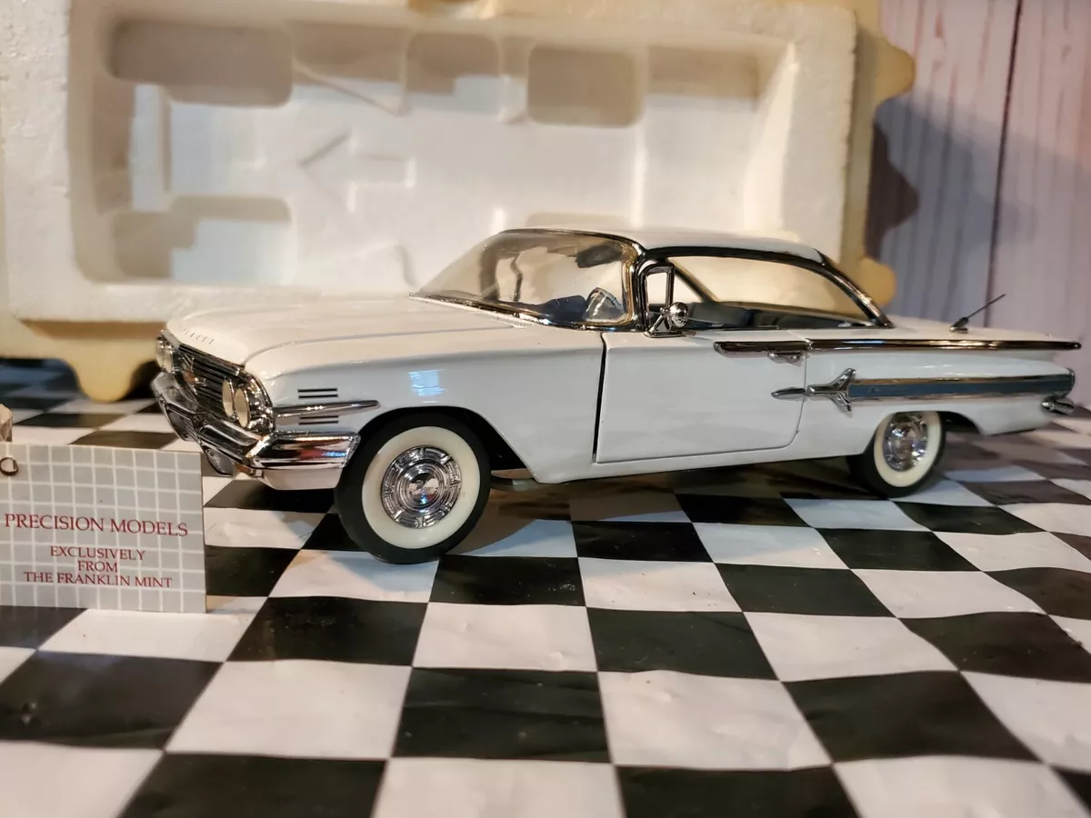 Franklin Mint 1960 Chevy Impala Hardtop 1:24 Scale Diecast Model Car B11SR71