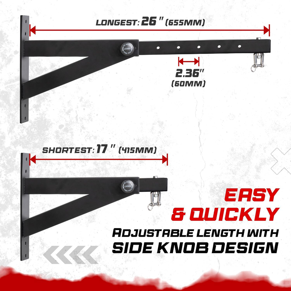 Heavy Bag Hanger Wall Mount Punching Bag Hanger, Adjustable Heavy Duty